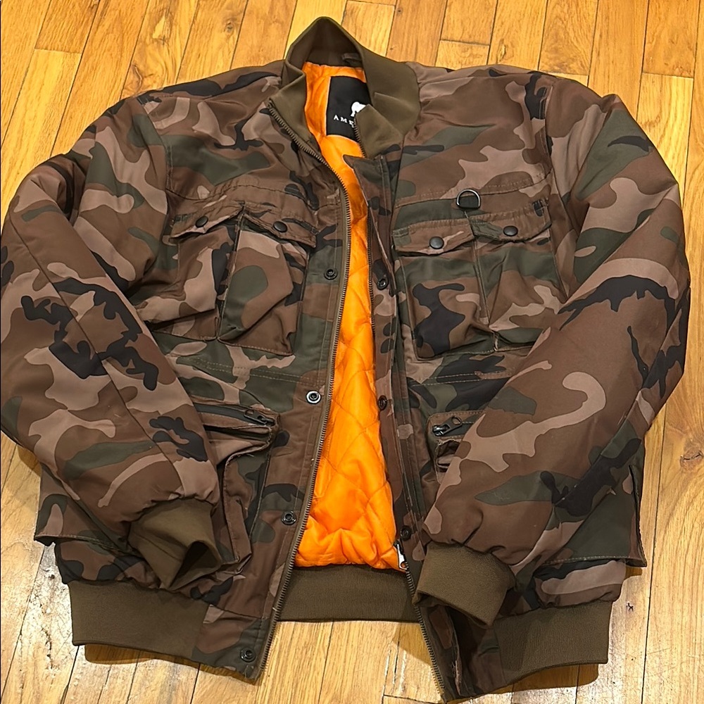 American Stitch Camo Bomber Jacket